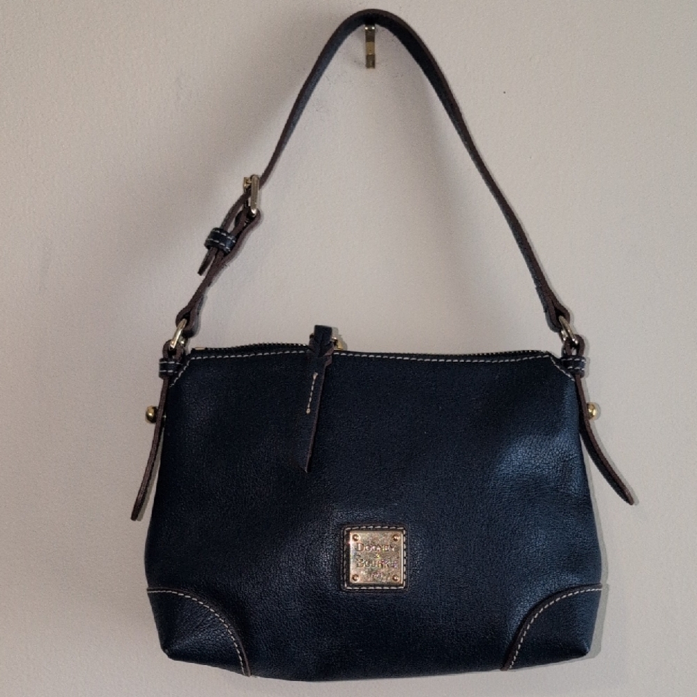 Chic Blue leather Shoulder Bag